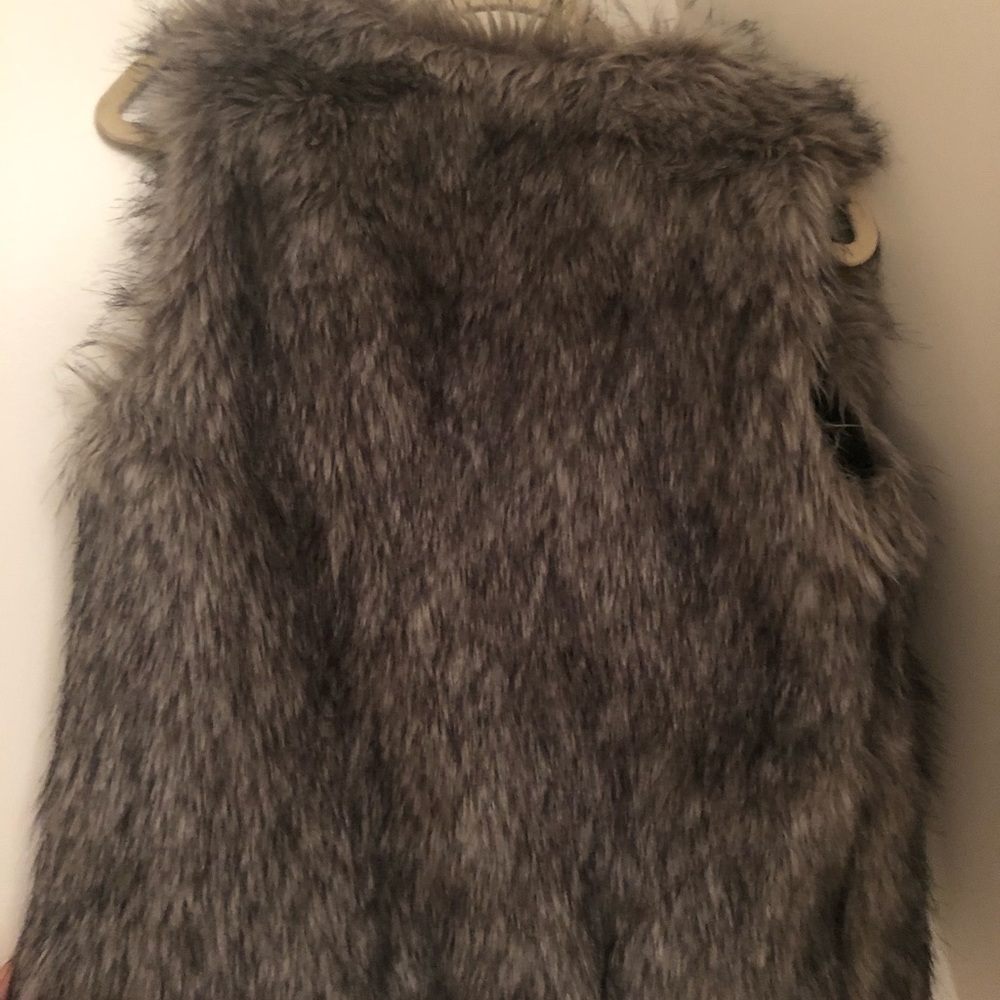 Faux fur vest